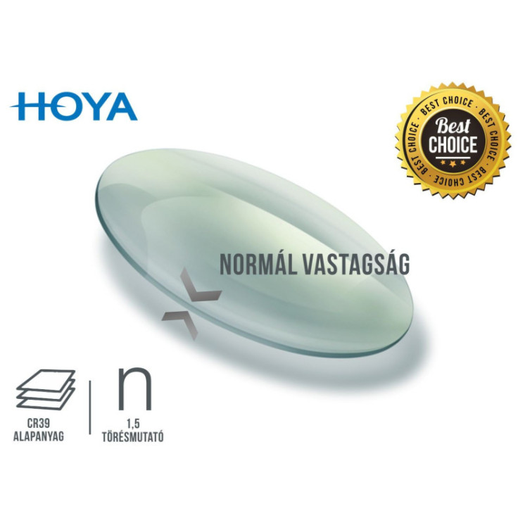 Hoya 1,5 extra felületkezeléssel ellátott minőségi szemüveglencse