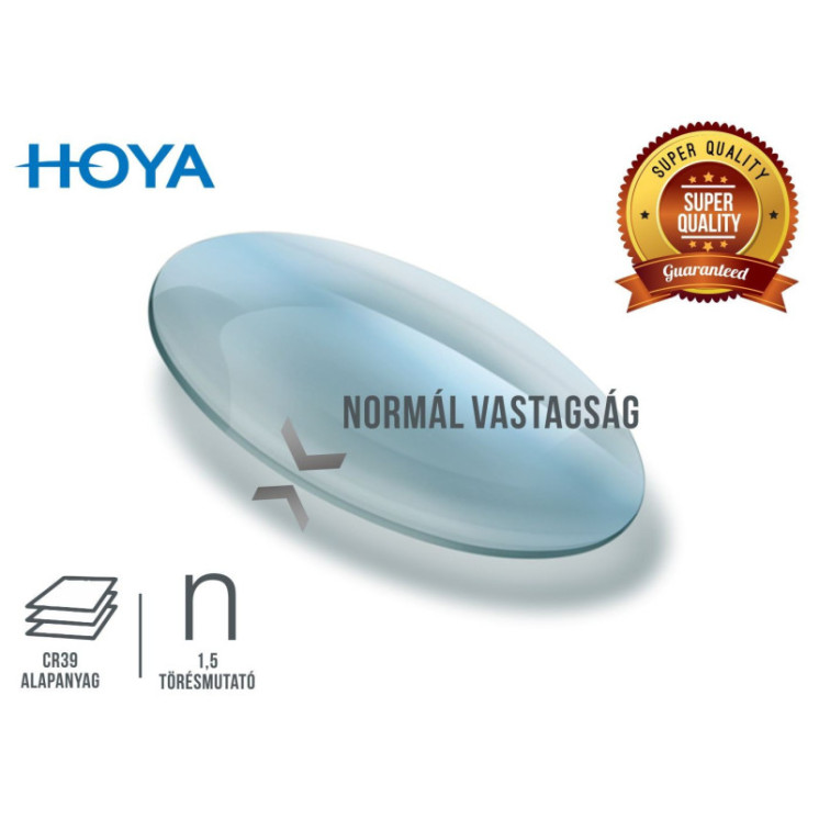 Hoya 1,5 prémium+digitális szűrő felületkezeléssel 0 dioptriával ellátott minőségi szemüveglencse