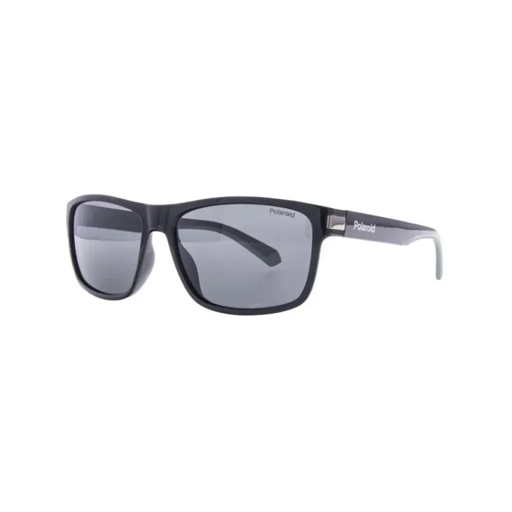 Polaroid men's sunglasses - black frame, polarized gray lens