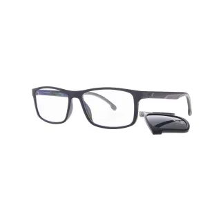 Carrera eyeglass frame with clip-on sunglasses attachment