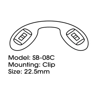 Anatomical silicone nose pad - SB-08C