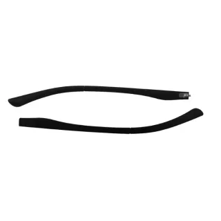 Eyeglass Temple TRT65#FJ Black, Right-Side Design