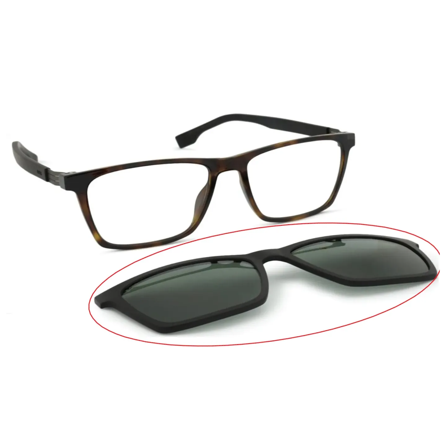 BOSS 1576/CS WR7 szemüveg előtét – polarizált, UV-szűrős zöld lencse BOSS 1576/CS WR7 szemüveg előtét – polarizált, UV-szűrős zöld lencse