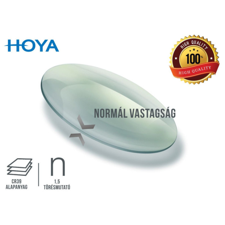 Hoya 1,5 szuper felületkezeléssel ellátott minőségi szemüveglencse