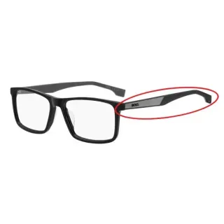 BOSS 1768/G 807 Black Rubber Eyeglass Temple – Comfortable Fit