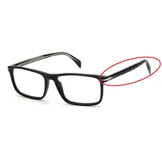 DAVID BECKHAM DB 1019 fekete műanyag szemüveg szár