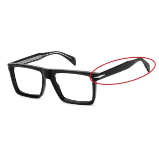 DAVID BECKHAM DB 7138 Black Plastic Eyeglass Temple