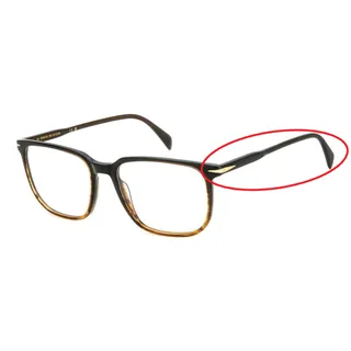 DAVID BECKHAM eyeglass temple