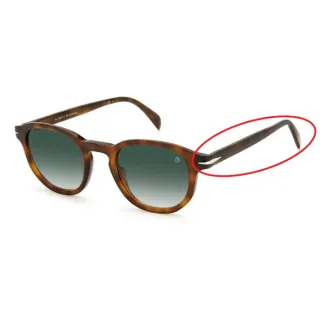 DAVID BECKHAM Sunglasses Temple DB 1007/S Brown Plastic